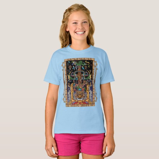 Mayan Astronaut King Pakal T-shirt (Voorkant volledig)