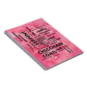 Mayan Aztec Birthday Word cloud Chicchan-laptop Notitieboek (Rechterzijde)