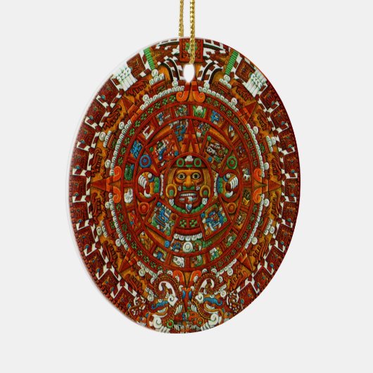 mayan aztec Calendar Ornament (Rechts)