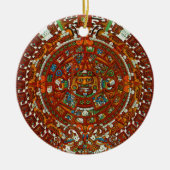 mayan aztec Calendar Ornament (Voorkant)