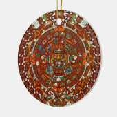 mayan aztec Calendar Ornament (Links)