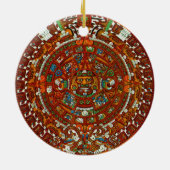 mayan aztec Calendar Ornament (Achterkant)