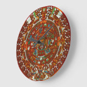 Mayan Aztec Calendar Round Wall Clock Grote Klok (Hoek)