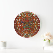 Mayan Aztec Calendar Round Wall Clock Grote Klok (Huis)