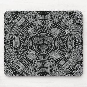 Mayan Aztec Calendar (zwart) 12.21.2012 Muismat