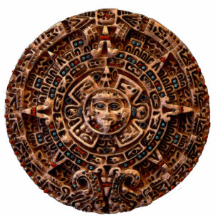 MAYAN AZTEC Mexicaanse geschiedenis Zon (gebeeldho Fotobeeldje Magneet
