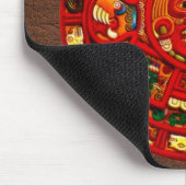 Mayan-Aztec Sacred Sun Calendar Art Mousepad Muismat (Hoek)