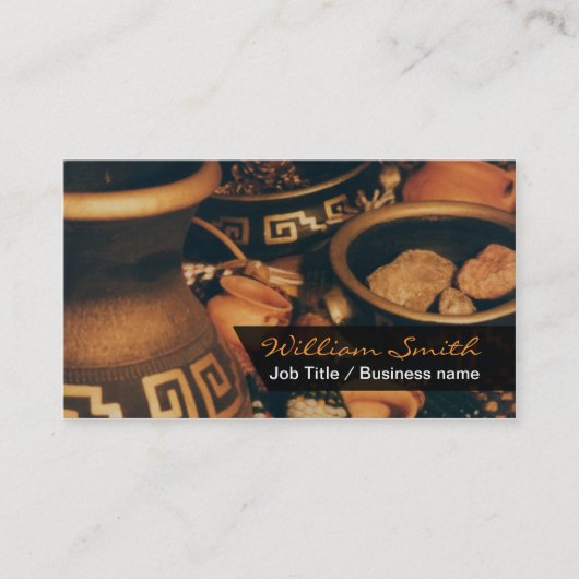Mayan/Aztec Style Business card Visitekaartje (Voorkant)