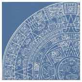 Mayan Aztec Sun Calender op OM HET EVEN WELKE DOUA Stof (Close Up)