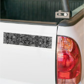 Mayan Azteekse kalender (zwart) 12.21.2012 Bumpersticker (Op Truck)