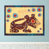 Mayan Baby Jaguar CANVAS PRINT (Insitu (Houten vloer))