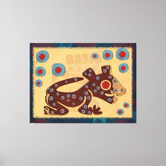 Mayan Baby Jaguar CANVAS PRINT (Voorkant)