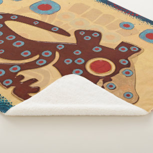 Mayan Baby Jaguar Sherpa Deken