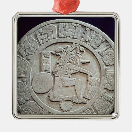 Mayan ball court marker, van Chinkultic Metalen Ornament (Voorkant)