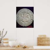 Mayan ball court marker, van Chinkultic Poster (Keuken)