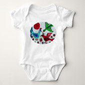 Mayan Birds Baby Creeper Romper (Voorkant)