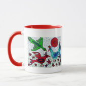 Mayan Birds Coffee Mok (Links)