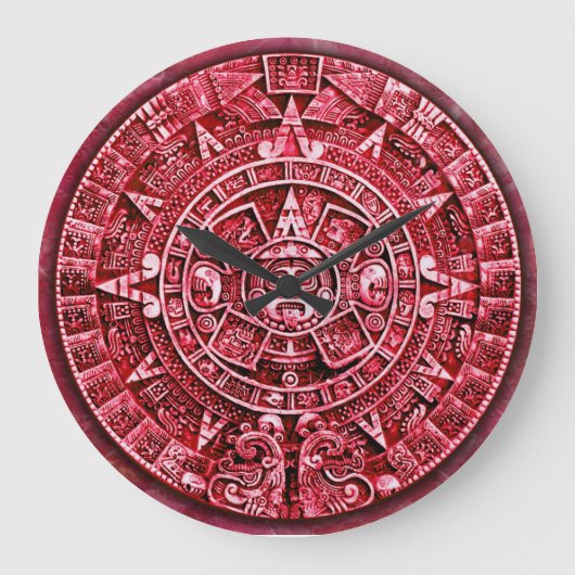 Mayan Calendar (12 uur) Grote Klok (Voorkant)