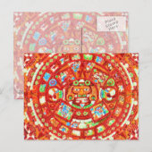 Mayan Calendar 2012 Design Briefkaart (Voorkant / Achterkant)