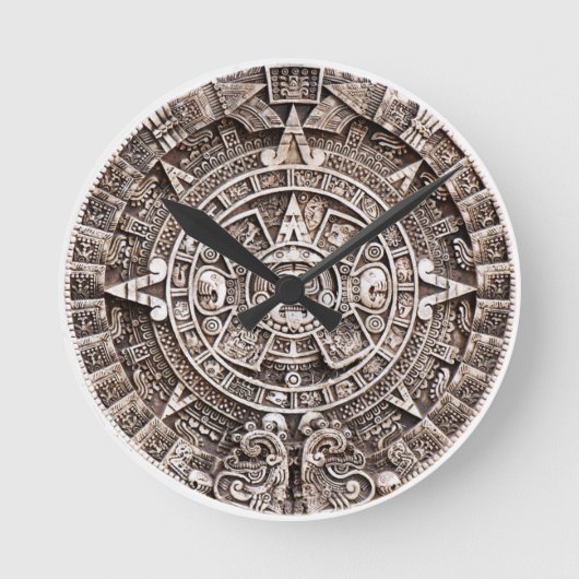 Mayan Calendar 2012 einde van de wereldprofesie Ronde Klok (Voorkant)