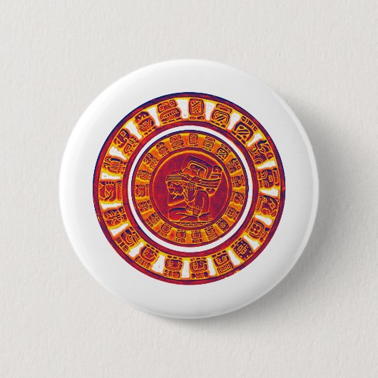 Mayan Calendar 2012 Ronde Button 5,7 Cm (Voorkant)