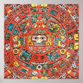 Mayan Calendar Art Poster (Voorkant)