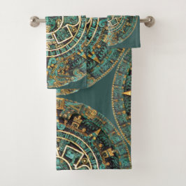 Mayan Calendar Bad Handdoek