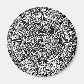 Mayan Calendar Black Magneet