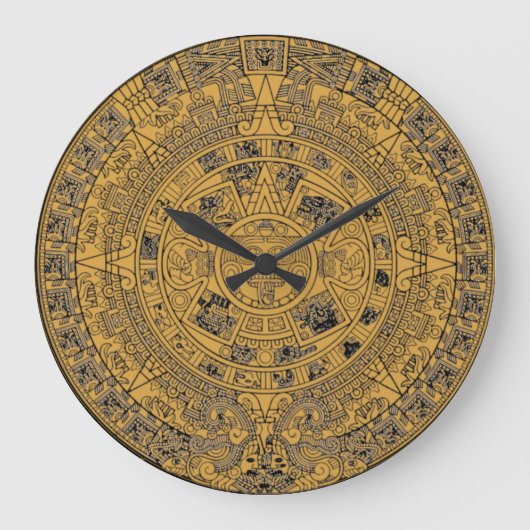 Mayan Calendar Clock Grote Klok (Voorkant)