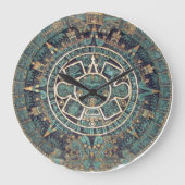 Mayan Calendar Clock Grote Klok (Voorkant)