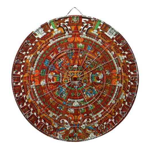 Mayan Calendar Dart Board Dartbord (Voorkant)