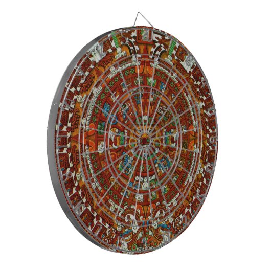 Mayan Calendar Dart Board Dartbord (Voorkant Links)