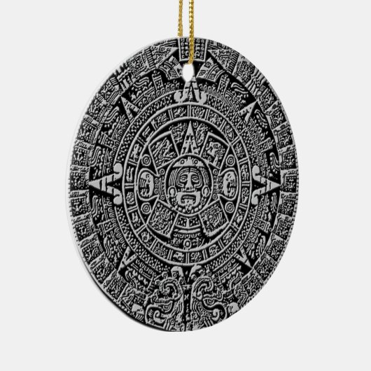 Mayan Calendar Keramisch Ornament (Rechts)