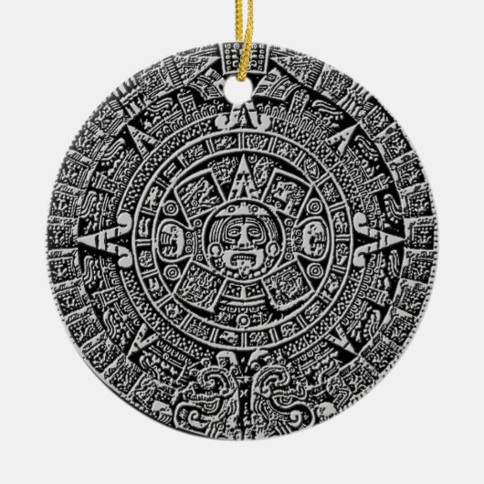 Mayan Calendar Keramisch Ornament (Voorkant)