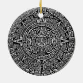 Mayan Calendar Keramisch Ornament (Achterkant)