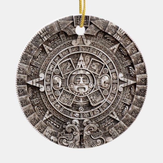 Mayan Calendar Keramisch Ornament (Voorkant)