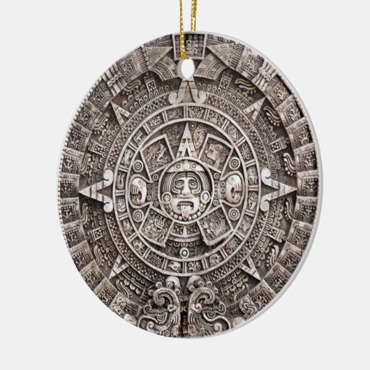 Mayan Calendar Keramisch Ornament (Links)