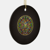 Mayan Calendar - kleur Keramisch Ornament (Rechts)
