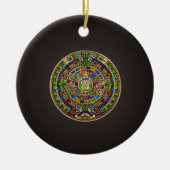 Mayan Calendar - kleur Keramisch Ornament (Voorkant)