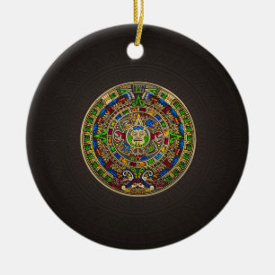 Mayan Calendar - kleur Keramisch Ornament
