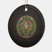 Mayan Calendar - kleur Keramisch Ornament (Links)