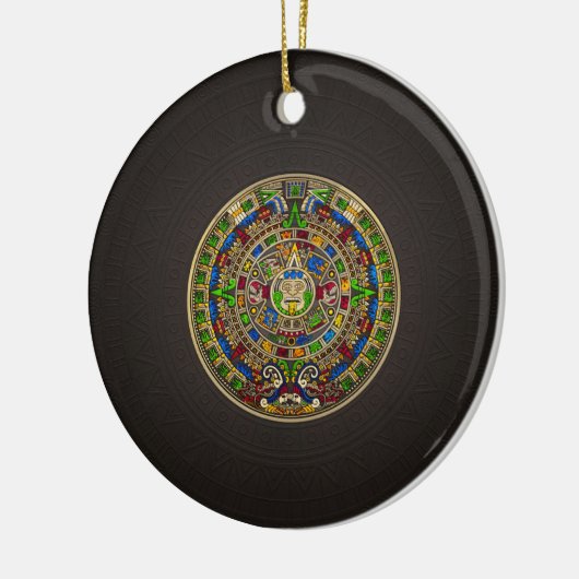 Mayan Calendar - kleur Keramisch Ornament (Links)