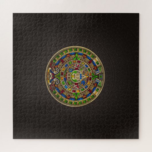 Mayan Calendar - kleur Legpuzzel (Horizontaal)