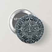 Mayan Calendar/Maya Kalender Ronde Button 5,7 Cm (Voorkant /achterkant)