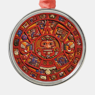 Mayan Calendar Metalen Ornament