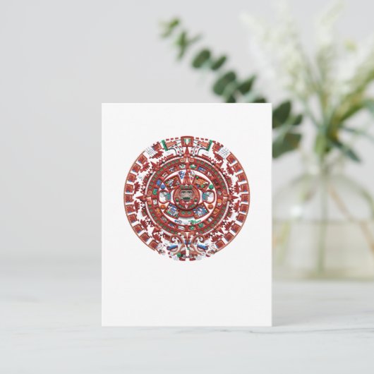 Mayan Calendar Mexican Pride Briefkaart (Staand voorkant)