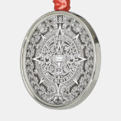Mayan Calendar Premium kerstversiering Metalen Ornament (Links)