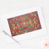 Mayan Calendar Rechthoekige Sticker (Envelop)