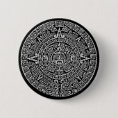 Mayan Calendar Ronde Button 5,7 Cm (Voorkant)