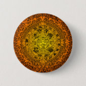 Mayan Calendar Ronde Button 5,7 Cm (Voorkant)